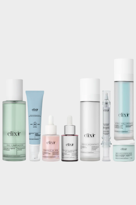 KIT READY TO GLOW CON CREMA HIDRATANTE- Elixir by la maga